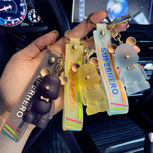 Load image into Gallery viewer, Lovely Cartoon Bear Car Key Chain Pendant Bag Pendant Keychain Delicate Simple Key Chain for Girls Couple Gifts
