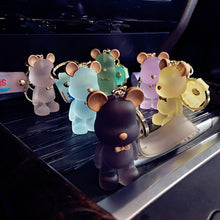 Load image into Gallery viewer, Lovely Cartoon Bear Car Key Chain Pendant Bag Pendant Keychain Delicate Simple Key Chain for Girls Couple Gifts
