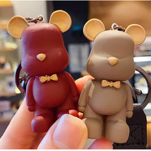 Load image into Gallery viewer, Lovely Cartoon Bear Car Key Chain Pendant Bag Pendant Keychain Delicate Simple Key Chain for Girls Couple Gifts
