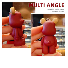 Load image into Gallery viewer, Lovely Cartoon Bear Car Key Chain Pendant Bag Pendant Keychain Delicate Simple Key Chain for Girls Couple Gifts
