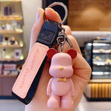 Load image into Gallery viewer, Lovely Cartoon Bear Car Key Chain Pendant Bag Pendant Keychain Delicate Simple Key Chain for Girls Couple Gifts
