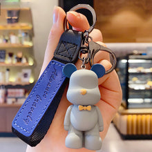 Load image into Gallery viewer, Lovely Cartoon Bear Car Key Chain Pendant Bag Pendant Keychain Delicate Simple Key Chain for Girls Couple Gifts
