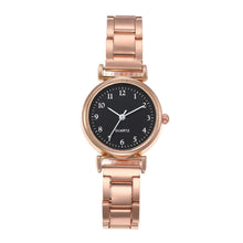 Load image into Gallery viewer, Simple Retro Versatile Quartz Women's Watch Casual Small Dial Quartz Fashion Steel Strip Ladies Wristwatches
