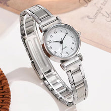 Load image into Gallery viewer, Simple Retro Versatile Quartz Women's Watch Casual Small Dial Quartz Fashion Steel Strip Ladies Wristwatches
