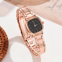 Load image into Gallery viewer, Fashion Steel Band Square Dial Watch Women's Rose Gold Quartz Watch Retro Casual Ladies Wristwatch
