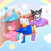 Load image into Gallery viewer, Kawaii Creative Lovers Cute Cartoon Keychain Cat Animal Aircraft Bag Decoration Pendant Car Key Chain Kids Birthday Gifts
