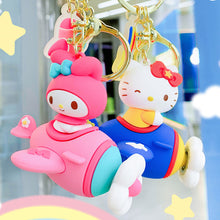 Load image into Gallery viewer, Kawaii Creative Lovers Cute Cartoon Keychain Cat Animal Aircraft Bag Decoration Pendant Car Key Chain Kids Birthday Gifts
