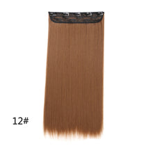 Load image into Gallery viewer, One Piece Wig for Women with Long Straight Hair Increase Hair Extension Invisible Pliable Simulation Seamless Fluffy Wig
