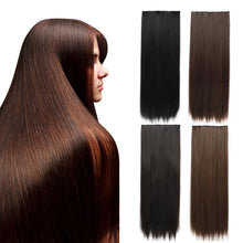 Load image into Gallery viewer, One Piece Wig for Women with Long Straight Hair Increase Hair Extension Invisible Pliable Simulation Seamless Fluffy Wig
