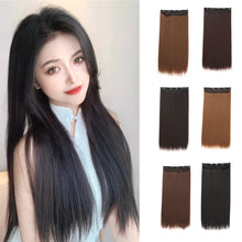 Load image into Gallery viewer, One Piece Wig for Women with Long Straight Hair Increase Hair Extension Invisible Pliable Simulation Seamless Fluffy Wig
