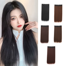 Load image into Gallery viewer, One Piece Wig for Women with Long Straight Hair Increase Hair Extension Invisible Pliable Simulation Seamless Fluffy Wig
