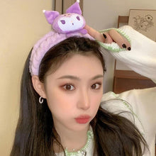 Load image into Gallery viewer, Lady Cute Hair Band Plush Cartoon Hair Rope Lovely Hair Band Elastic Hair Accessories Makeup Tools
