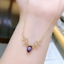 Load image into Gallery viewer, Elk Pendant Necklace Fashionable Creative Simple Diamond Chain Splicing Necklace Clavicle Chain Jewelry Accessory
