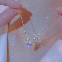 Load image into Gallery viewer, Elk Pendant Necklace Fashionable Creative Simple Diamond Chain Splicing Necklace Clavicle Chain Jewelry Accessory
