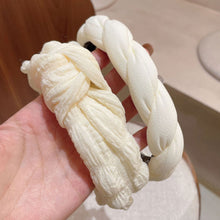 Load image into Gallery viewer, Women Lace Pearls Hair Hoop Hair Compression Headband All-match Temperament Simple Headband Hair Accessories

