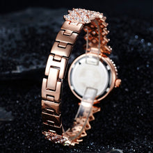 Load image into Gallery viewer, Shiny Fashion Roman Patterned Diamond Studded Women's Performance Watch Quartz Bracelet Daily Ladies Wristwatch
