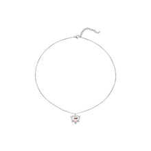 Load image into Gallery viewer, Heart Love Necklace Shiny Moonstone Necklace Clavicle Chain Female Jewelry Accessory Elegant Women Clavicular Chain
