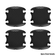 Load image into Gallery viewer, 4Pcs/8Pcs/14Pcs Carbon Fiber Car Door Handle Bowl Scratch Protective Strips Stickers Protector Car Handle Anti-collision Protection Strips
