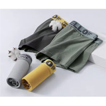 Load image into Gallery viewer, Solid Color Men's Underpants Soft Skin-friendly Breathable Comfortable Elastic Flat Angle Underpants
