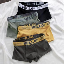 Load image into Gallery viewer, Solid Color Men's Underpants Soft Skin-friendly Breathable Comfortable Elastic Flat Angle Underpants
