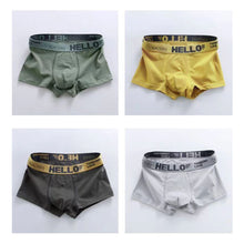 Load image into Gallery viewer, Solid Color Men's Underpants Soft Skin-friendly Breathable Comfortable Elastic Flat Angle Underpants
