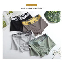 Load image into Gallery viewer, Solid Color Men's Underpants Soft Skin-friendly Breathable Comfortable Elastic Flat Angle Underpants
