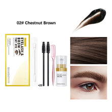 Load image into Gallery viewer, Natural Stereoscopic Eyebrow Dye Cream Set Waterproof Sweatproof Natural Long-lasting Eyebrow Dye Set Eyebrow Cosmetics
