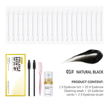 Load image into Gallery viewer, Natural Stereoscopic Eyebrow Dye Cream Set Waterproof Sweatproof Natural Long-lasting Eyebrow Dye Set Eyebrow Cosmetics
