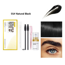 Load image into Gallery viewer, Natural Stereoscopic Eyebrow Dye Cream Set Waterproof Sweatproof Natural Long-lasting Eyebrow Dye Set Eyebrow Cosmetics
