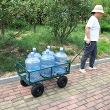 Load image into Gallery viewer, Wagon Cart Garden cart trucks make it easier to transport firewood (green)

