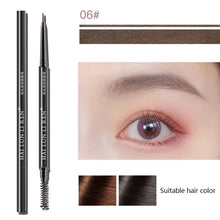Load image into Gallery viewer, Natural Waterproof Sweatproof Eyebrow Pencil Long Lasting Fine Pointed Refill Eyebrow Pencil Eye Brow Makeup Cosmetics

