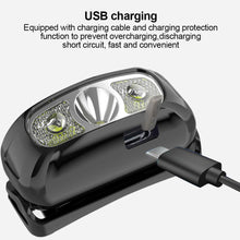 Load image into Gallery viewer, Outdoor Intelligent Sensor Headlight Built-In Lithium Battery USB Charging LED Headlight Waterproof Night Riding Fishing Running Equipment
