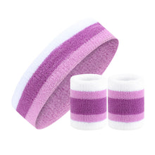 Load image into Gallery viewer, Fashion Unisex Sweat Absorption Sports Towel Headband Wrist Strap Set Fitness Running Basketball Yoga Antiperspirant Headband Anti-Wrist Strap Sports Protective Equipment
