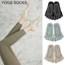 Load image into Gallery viewer, Five-Finger Interlace Yoga Socks Professional Cotton Exercise Short Socks Pilates Ballet Silicone Non-Slip Fitness Equipment
