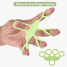 Load image into Gallery viewer, Silicone Five-Finger Puller Grip Training Equipment Portable Colorful Strength Exercise Fitness Accessories Decompression Relaxation Rehabilitation Training Small Tools
