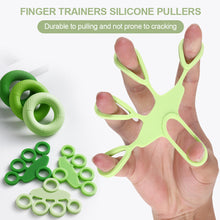 Load image into Gallery viewer, Silicone Five-Finger Puller Grip Training Equipment Portable Colorful Strength Exercise Fitness Accessories Decompression Relaxation Rehabilitation Training Small Tools
