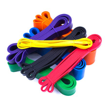 Load image into Gallery viewer, Latex Tpe Fat Burning Build Muscle Shape Resistance Band Exercise Fitness Strength Training Elastic Band Pull-Up Squat Yoga Pilates Weight Rally Circle
