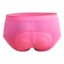 Load image into Gallery viewer, Mountain Bike Riding Briefs Women Breathable Shock Absorbing 3D Silicone Pad Triangle Sports Underwear Comfortable Tight Riding Shorts
