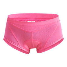 Load image into Gallery viewer, Mountain Bike Riding Briefs Women Breathable Shock Absorbing 3D Silicone Pad Triangle Sports Underwear Comfortable Tight Riding Shorts
