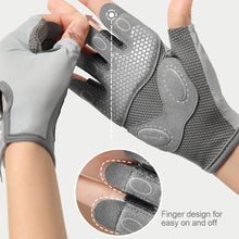 Load image into Gallery viewer, Professional Sports Gloves Women Outdoor Cycling Fitness Lifting Anti-Slip Wear High Elastic Silicone Shock Absorbing Half Finger Gloves
