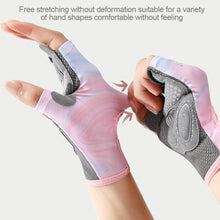 Load image into Gallery viewer, Professional Sports Gloves Women Outdoor Cycling Fitness Lifting Anti-Slip Wear High Elastic Silicone Shock Absorbing Half Finger Gloves
