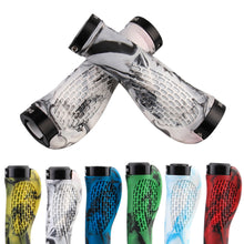 Load image into Gallery viewer, 1 Pair Mountain Bike Handlebar Cover Double Lock Handlebar Cap Rubber Anti-Slip Shock-Absorbing Bike Riding Accessories
