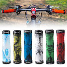 Load image into Gallery viewer, 1 Pair Mountain Bike Handlebar Cover Double Lock Handlebar Cap Rubber Anti-Slip Shock-Absorbing Bike Riding Accessories
