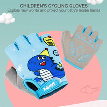 Load image into Gallery viewer, 1 Pair Children's Professional Sports Gloves Riding Balance Bike Skateboard Climbing Half Finger Gloves Breathable Shock Absorbent Non-Slip Outdoor Sports Equipment 2-10 Years
