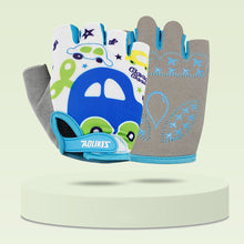 Load image into Gallery viewer, 1 Pair Children's Professional Sports Gloves Riding Balance Bike Skateboard Climbing Half Finger Gloves Breathable Shock Absorbent Non-Slip Outdoor Sports Equipment 2-10 Years
