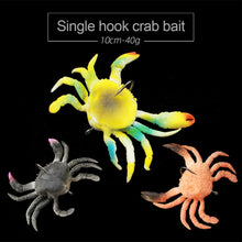 Load image into Gallery viewer, 10CM/40G Simulation Single Hook Crab Bait Deep Sea Fishing Long Cast Bottom Luminous Lure Bionic Bait Fishing Accessories
