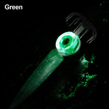 Load image into Gallery viewer, 2# Hook Multi-Color LED Lure Light Squid Style With Umbrella Hook Electroluminescent Underwater Fishing Light
