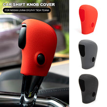 Load image into Gallery viewer, Silicone Car Case Gear Head Shift Collars Shift Knob Grips Cover Shift Lever Decoration Cover Accessories For Nissan LIVINA SYLPHY TIIDA TEANA
