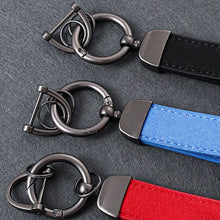 Load image into Gallery viewer, Metal Car Suede Leather Keychain Key Chain Ring Accessories For BMW M X1 X3 X4 X5 X6 X7 E46 E90 F20 E60 E39
