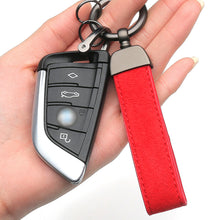 Load image into Gallery viewer, Metal Car Suede Leather Keychain Key Chain Ring Accessories For BMW M X1 X3 X4 X5 X6 X7 E46 E90 F20 E60 E39

